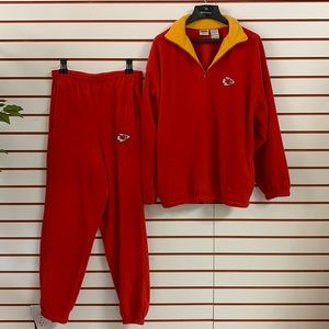 The Edge size Medium Fleece Kansas City Chiefs pant & jacket